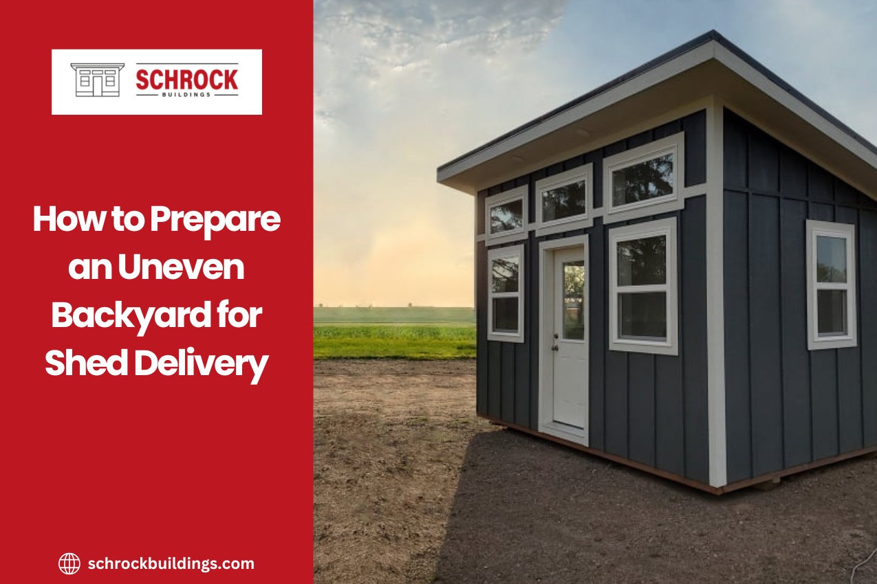 How to Prepare an Uneven Backyard for Shed Delivery