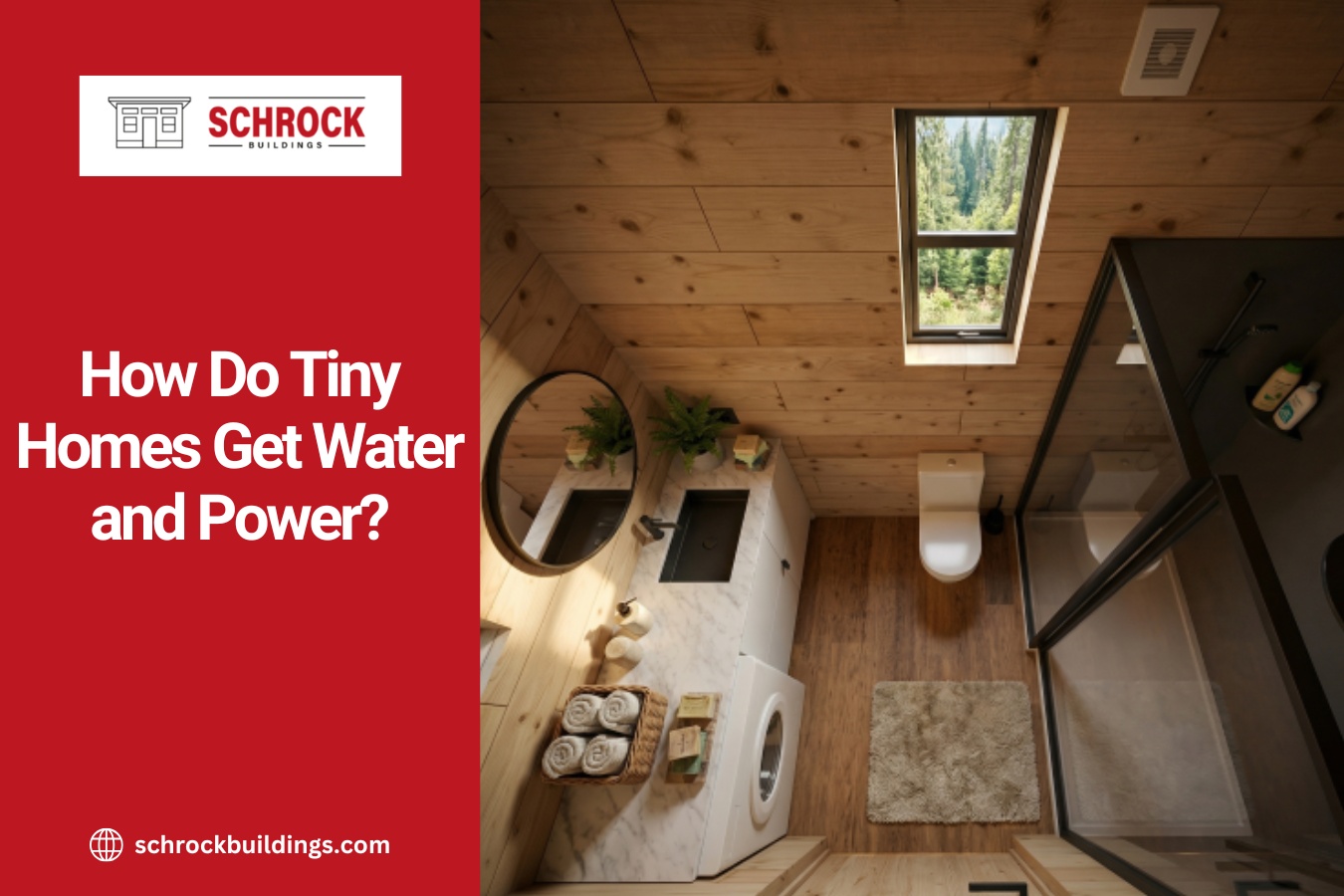 bathroom inside a tiny home